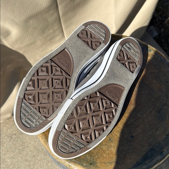 Converse Grey and White Low-Top Sneakers with Canvas Upper - Picture 5 of 8